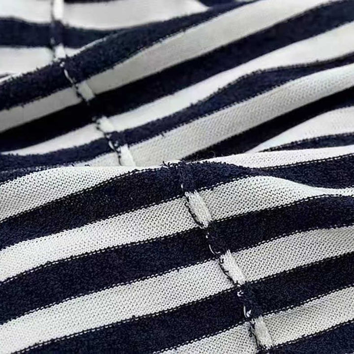 Damen Streifenpullover mit weitem Schnitt Drune