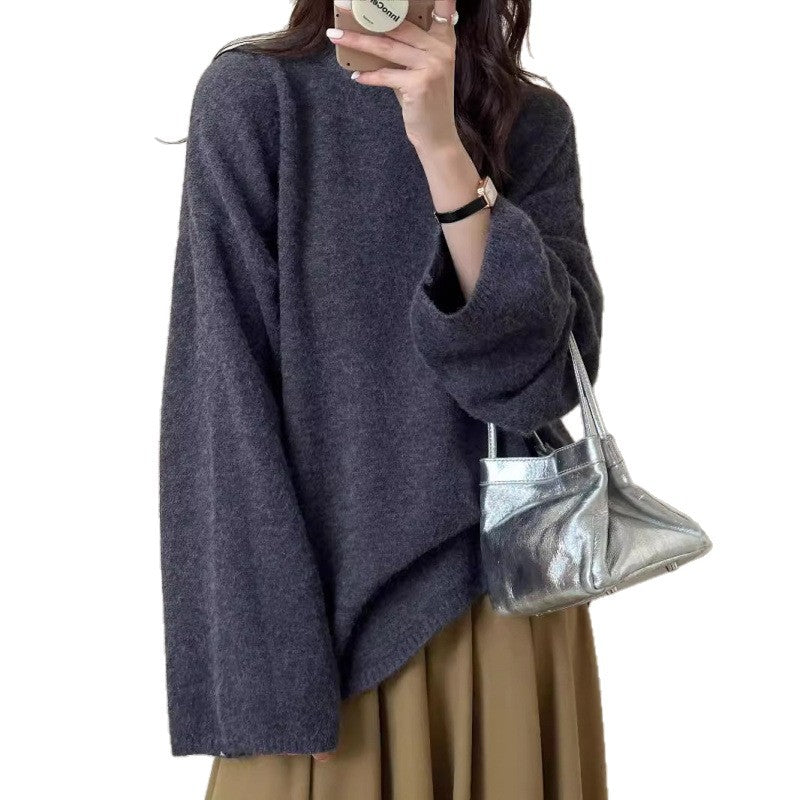 Damen Oversized Strickpullover mit weitem Schnitt und feinem Material Drune