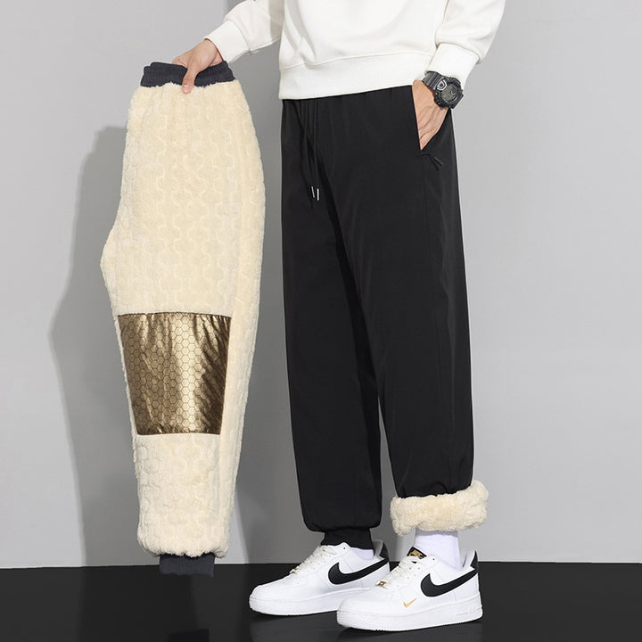 Herren Modische Fleece-Hose mit praktischem Kordelzug