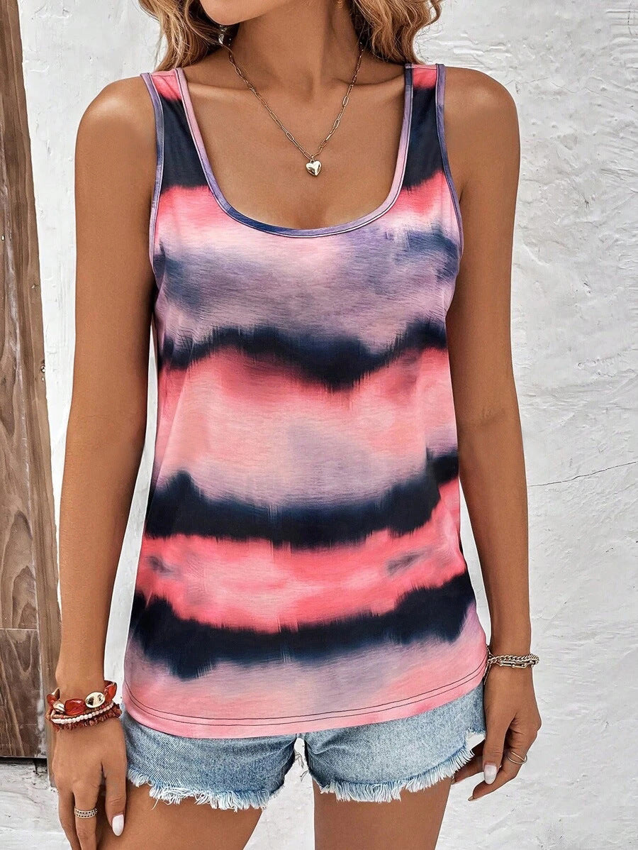 Damen Stylishes Tanktop mit Farbverlauf Drune