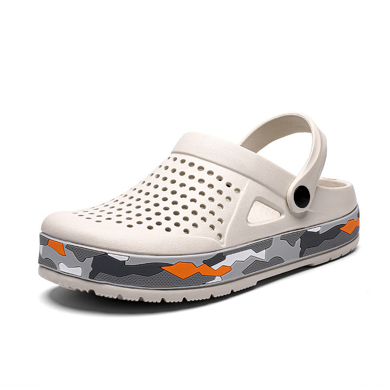 Damen Bequeme und luftdurchlässige Clogs mit modischer Sohle Drune
