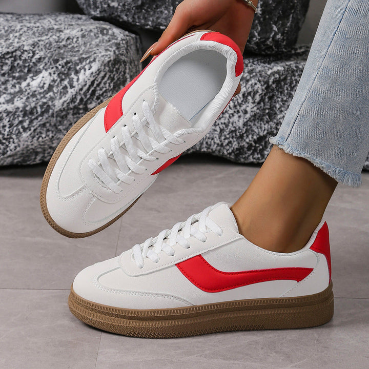 Damen Sportliche Sneaker mit modischem Farbkontrast und rutschfester Sohle Drune