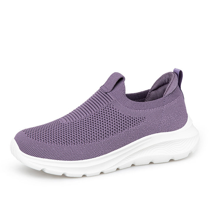 Damen nan nahtloser Strick-Slip-On mit elastischem Einstieg, gepolstertem Komfortfußbett und profiliertem Leichtlaufsohlen-Design Drune