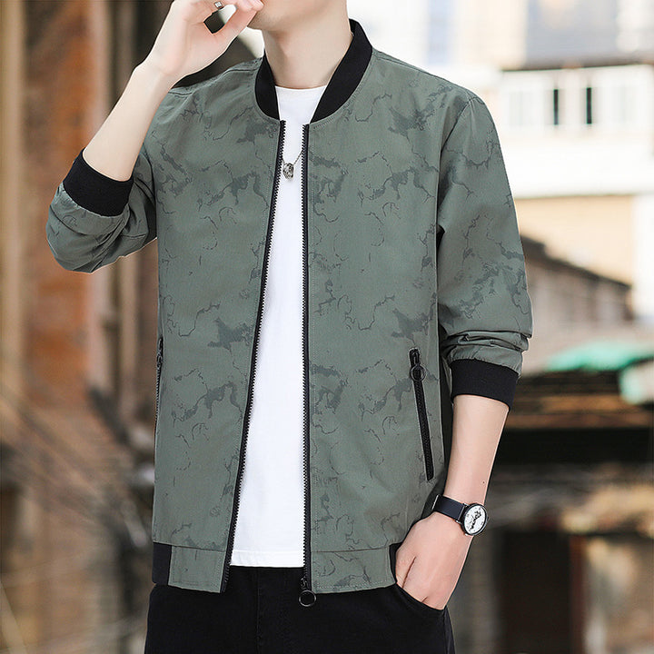 Herren Modische Bomberjacke mit Taschen Drune