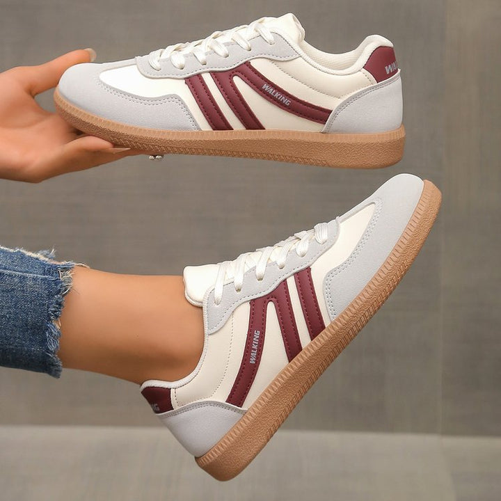 Damen Retro-inspirierte Schnür-Sneaker mit gepolstertem Komfortfußbett Drune