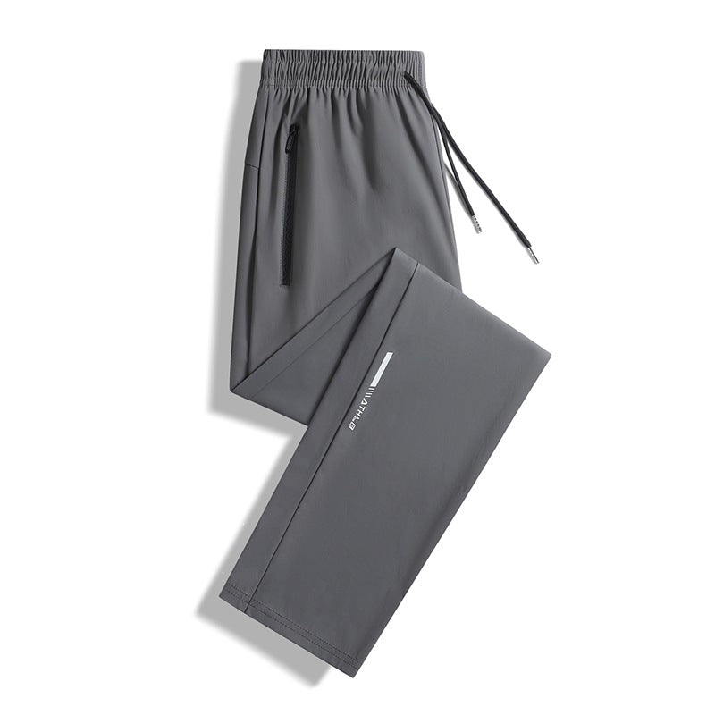 Herren Sportliche Jogginghose mit elastischem Bund und praktischen Reißverschlusstaschen Drune