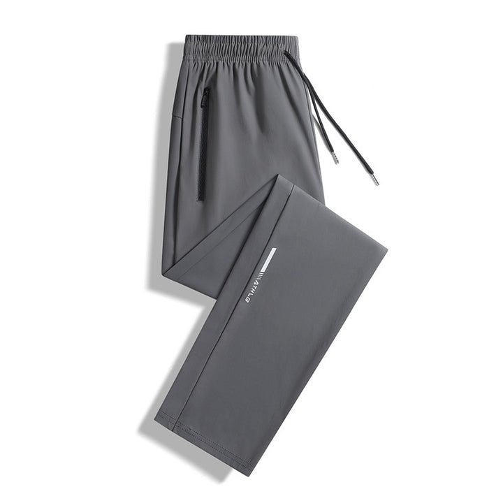 Herren Sportliche Jogginghose mit elastischem Bund und praktischen Reißverschlusstaschen Drune