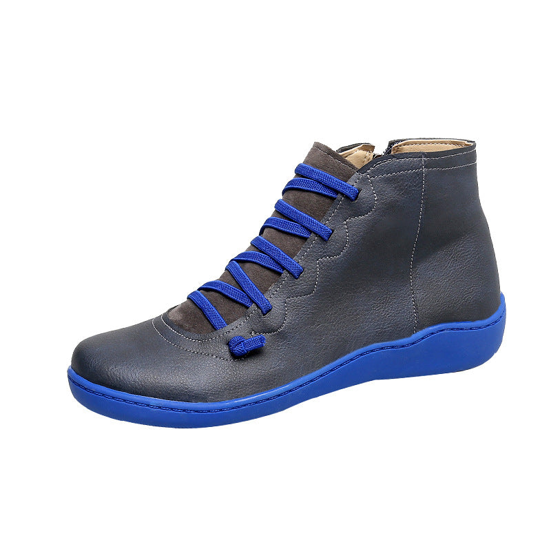 Damen komfortabler Schnür-Bootie mit ergonomischem Fußbett, weichem Schaft und flexibler Profilsohle Drune