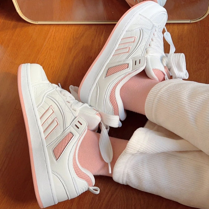 Damen Sportliche Sneakers mit praktischer Schnürung und atmungsaktiver Mesh-Oberfläche Drune