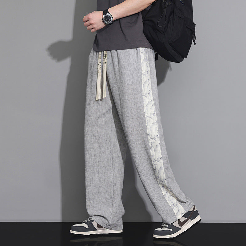 Herren Elegante und lässige Leinen-Cargohose