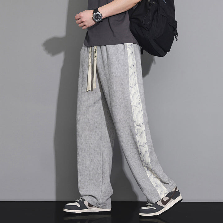 Herren Elegante und lässige Leinen-Cargohose