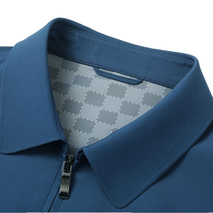 Herren leichte Sportjacke mit elegantem Stehkragen und praktischen Taschen Drune