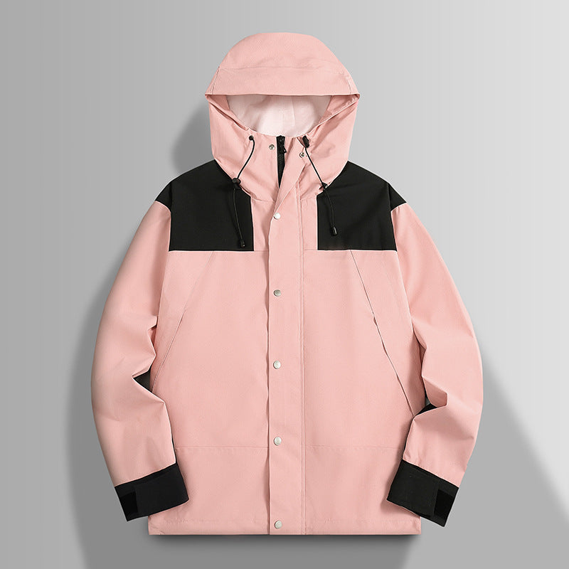 Herren Wasserfeste Softshelljacke mit Kapuze, verstellbaren Bündchen und verdeckter Druckknopfleiste Drune
