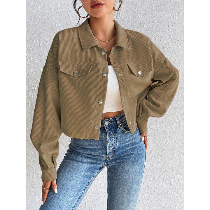 Damen Cordjacke im cropped Design Drune