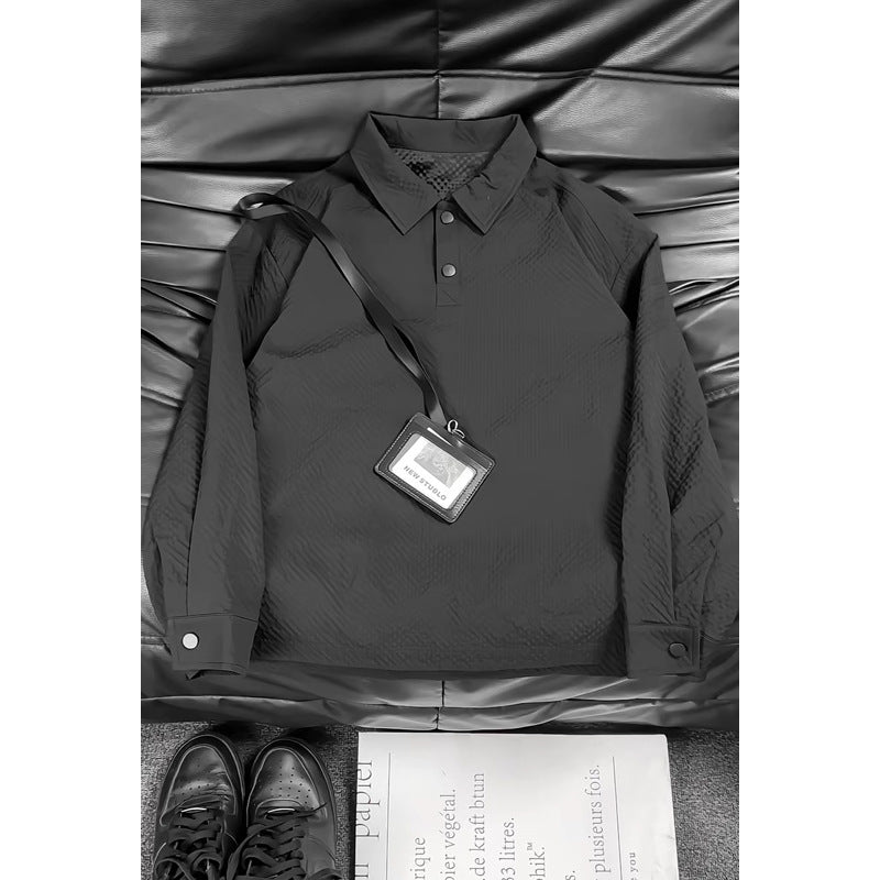 Herren Modische Hemdjacke mit Karo-Design Drune