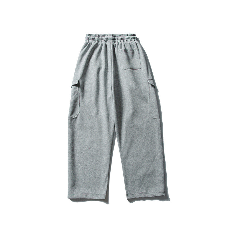 Herren Relaxed-Fleece-Cargohose mit elastischem Kordelbund und Utility-Taschen Drune