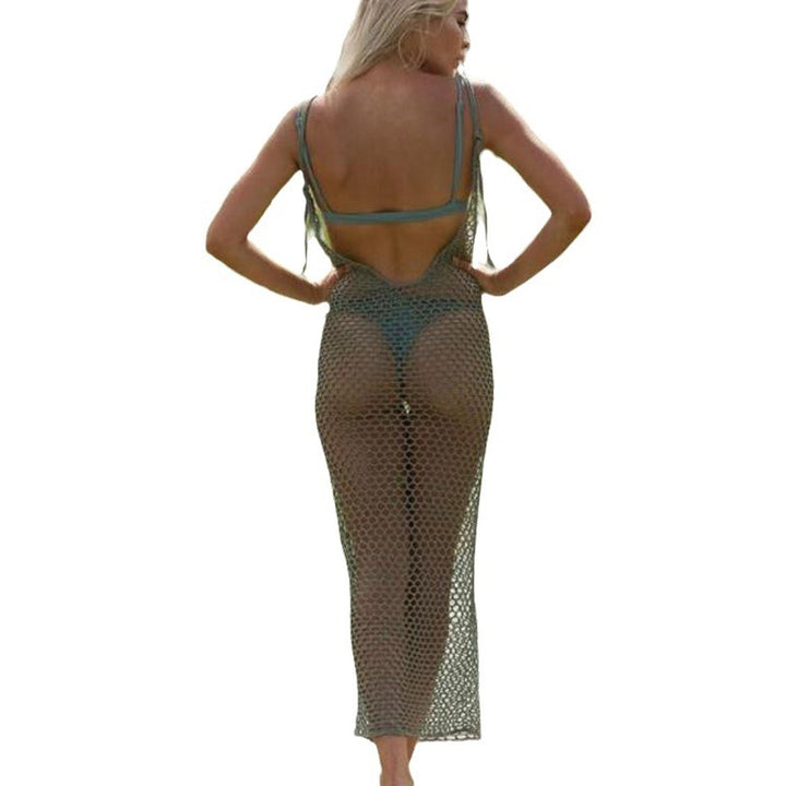 Damen Netz-Strandkleid im trendigen Makramee Design Drune
