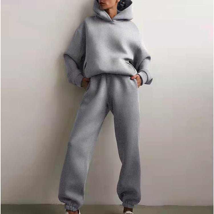 Damen Oversized Hoodie und Jogginghose Set Drune