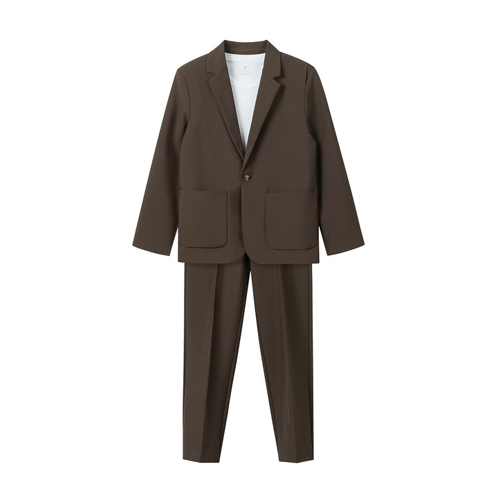 Damen Zweiteiliges Oversize-Blazer- und konisch geschnittene Anzughose-Set Drune