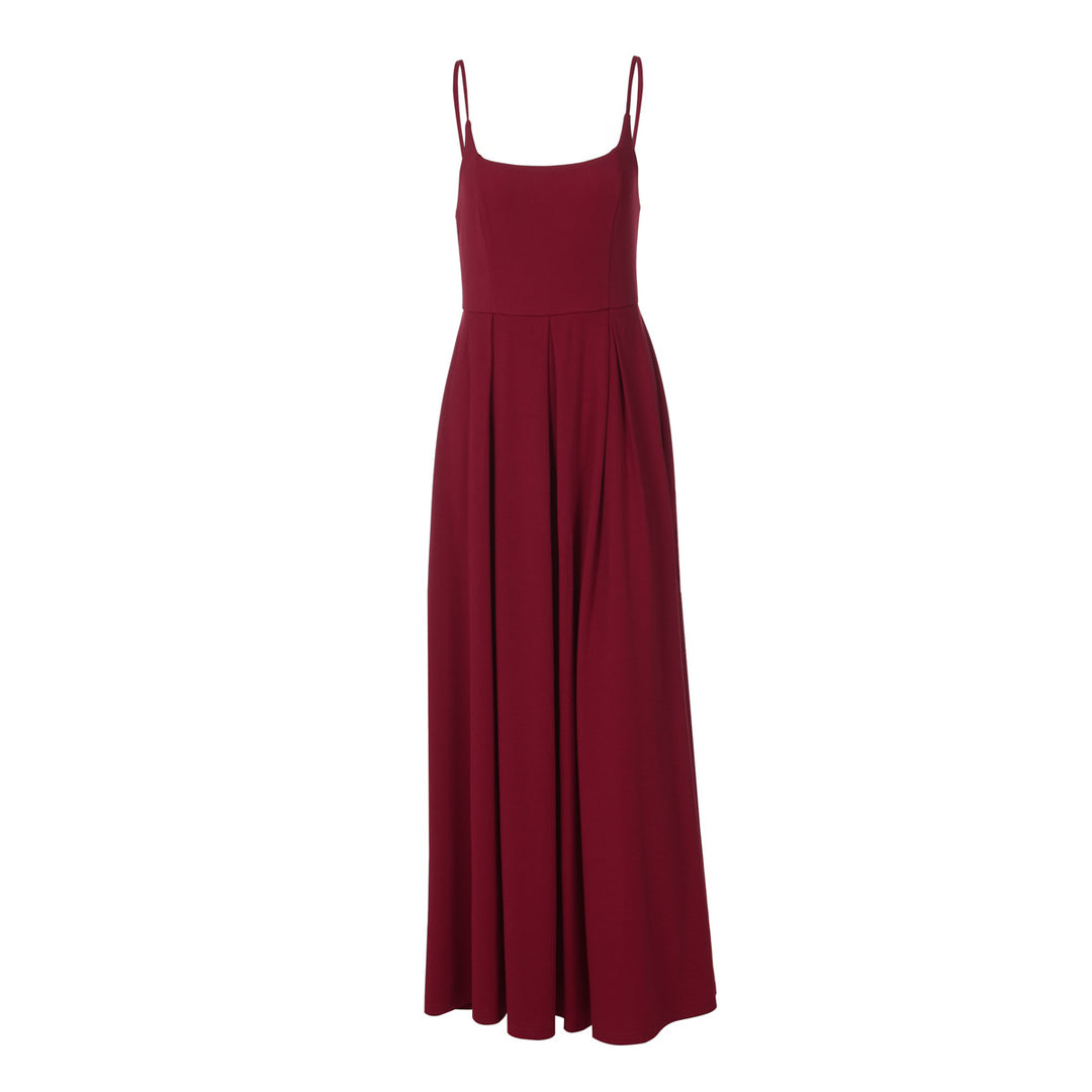 Damen Fließendes Maxikleid mit schmalen Spaghettiträgern und elegantem Schnitt Drune
