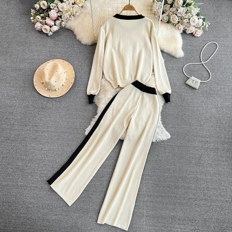 Damen elegantes und komfortables Freizeit-Set mit floralem Design Drune