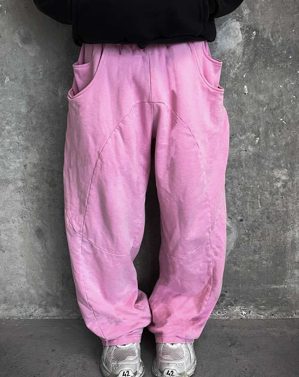Herren nan Oversize-Freizeitjogger mit geschwungenen Nahtdetails, Kordelzugbund und elastischen Beinabschlüssen Drune