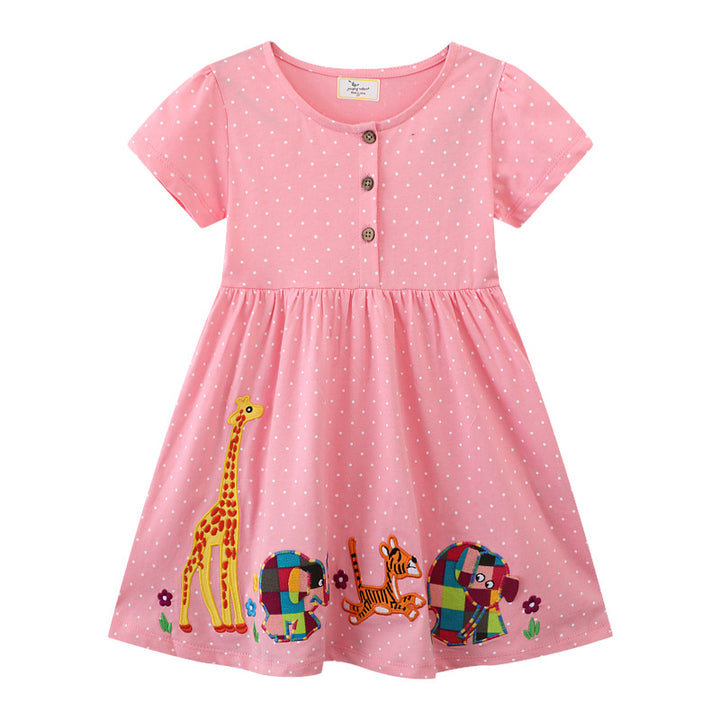 Mädchen Tiermotiv Sommerkleid Drune