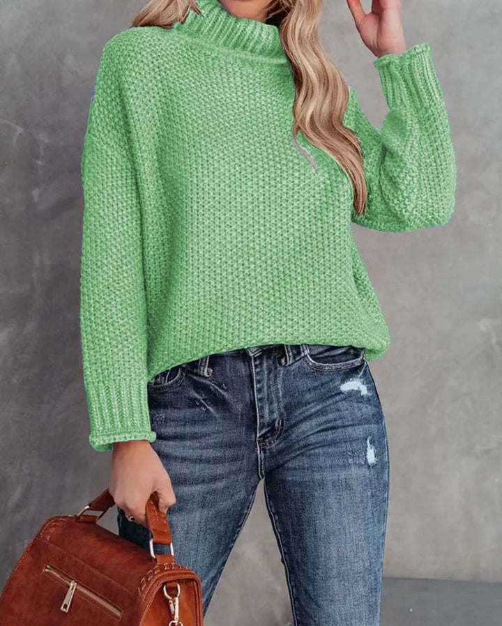 Damen gemütlicher Strickpullover Drune