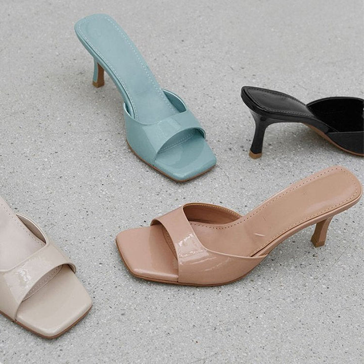Damen elegante Sling-Pumps mit schmalem Riemen und komfortablem Absatz Drune