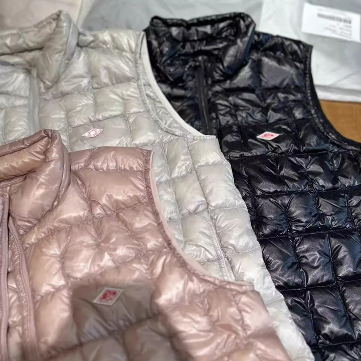 Damen leichte gesteppte Steppjacke mit hohem Stehkragen und Reißverschluss Drune