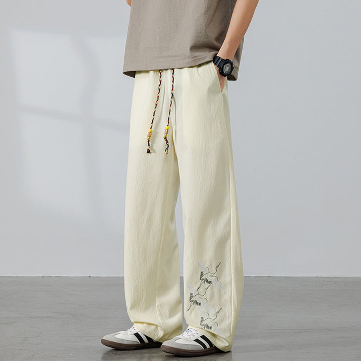 Herren Entspannte Pluderhose mit verstellbarem Bund Drune