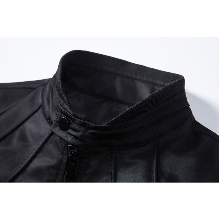 Herren Stylische Übergangsjacke mit hohem Stehkragen Drune