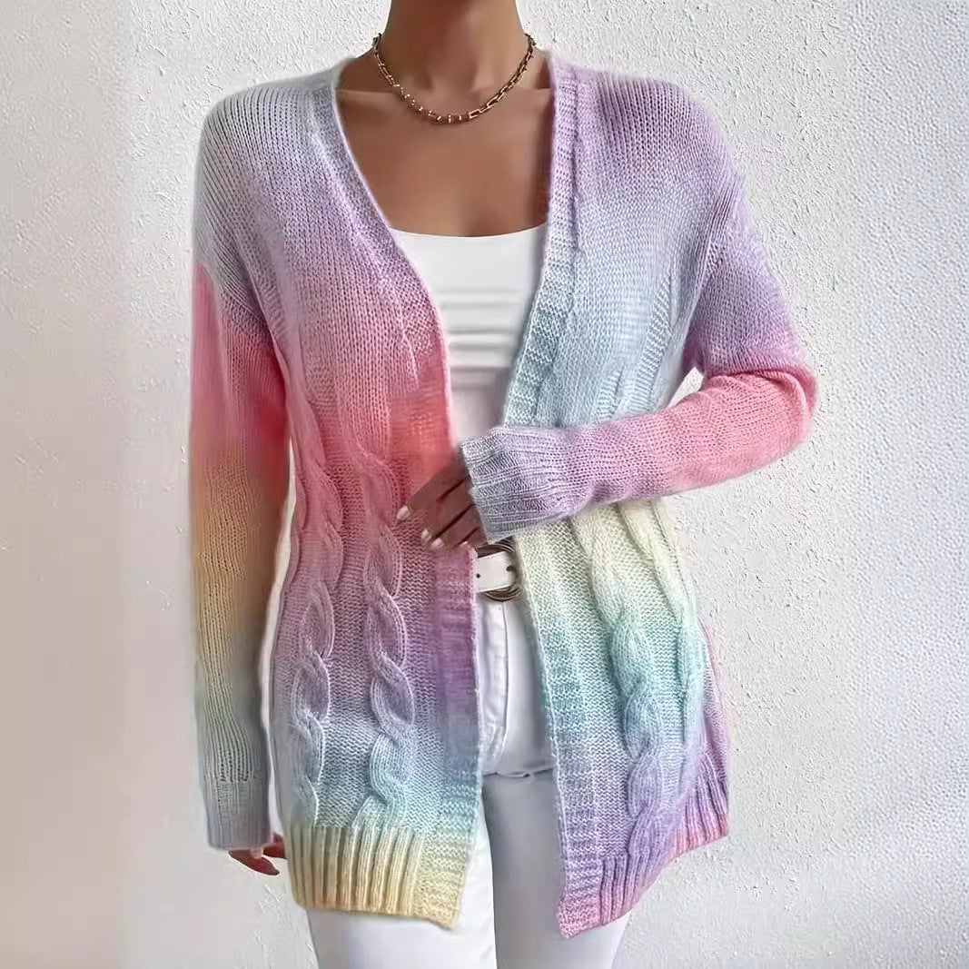 Damen Strickjacke im modernen Farbverlauf Drune
