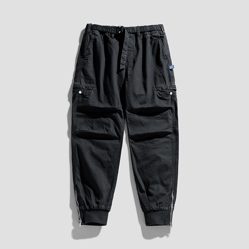 Herren Cargohose im Jogger‑Cut mit Multifunktions‑Taschen, verstärkten Knien und Reißverschlussbündchen Drune