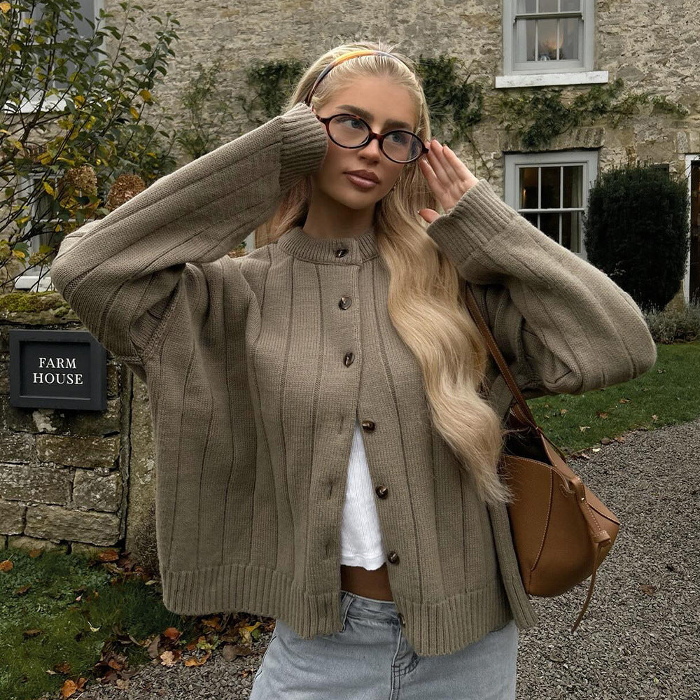 Damen lässige Strickjacke Drune