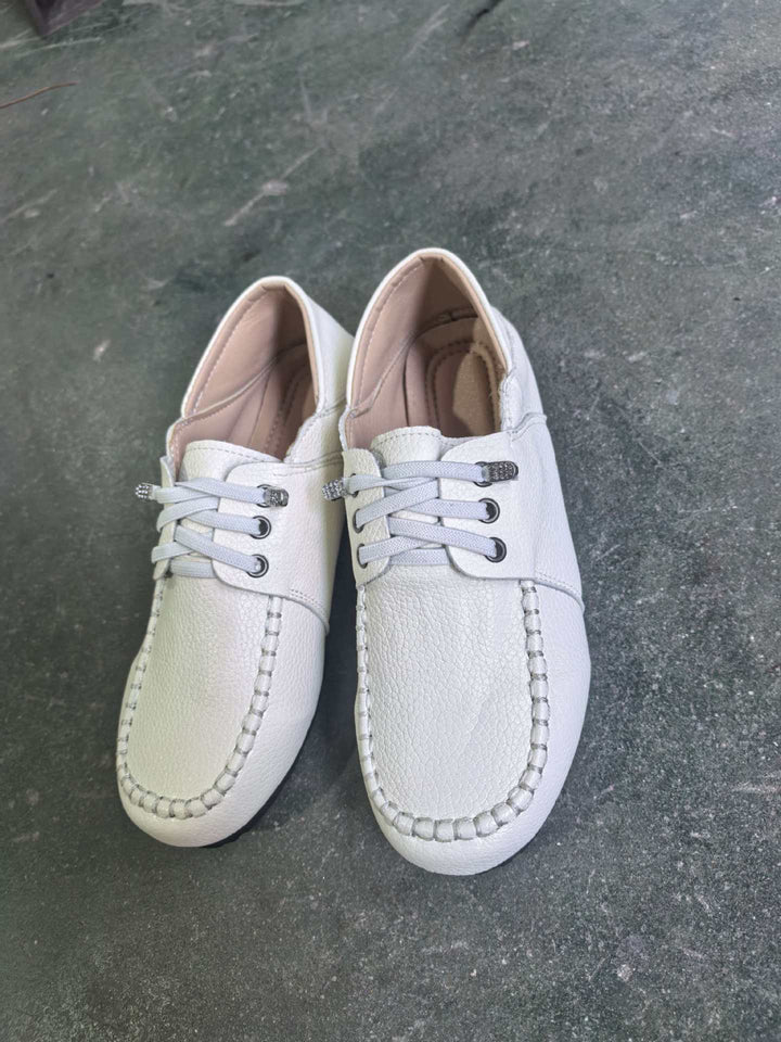 Herren nan klassische Mokassin-Slipper mit elastischer Schnürung und anatomischem Komfortfußbett Drune