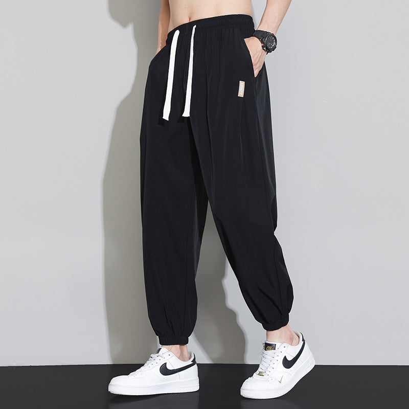 Herren Leichte Sporthose mit verstellbarem Bund