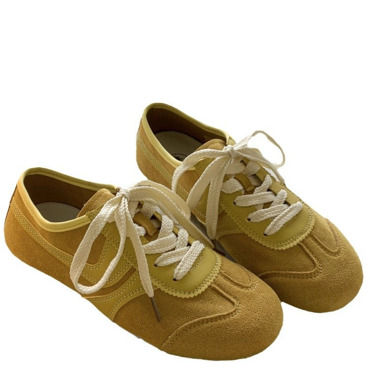 Damen Sportliche Sneakers aus Veloursleder mit atmungsaktiven Einsätzen und besonders weicher Sohle Drune