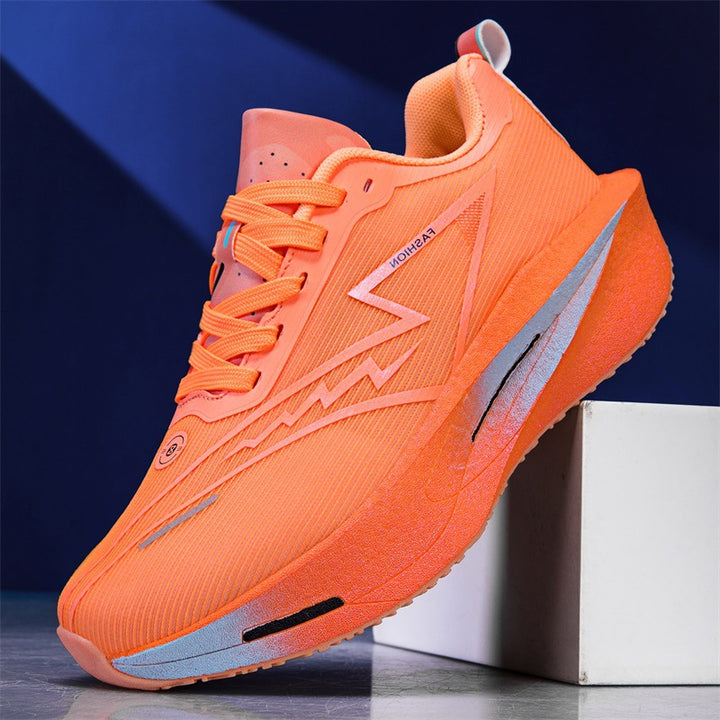 Unisex leichter Performance Laufschuh mit gedämpfter Plateausohle und atmungsaktivem Mesh Drune