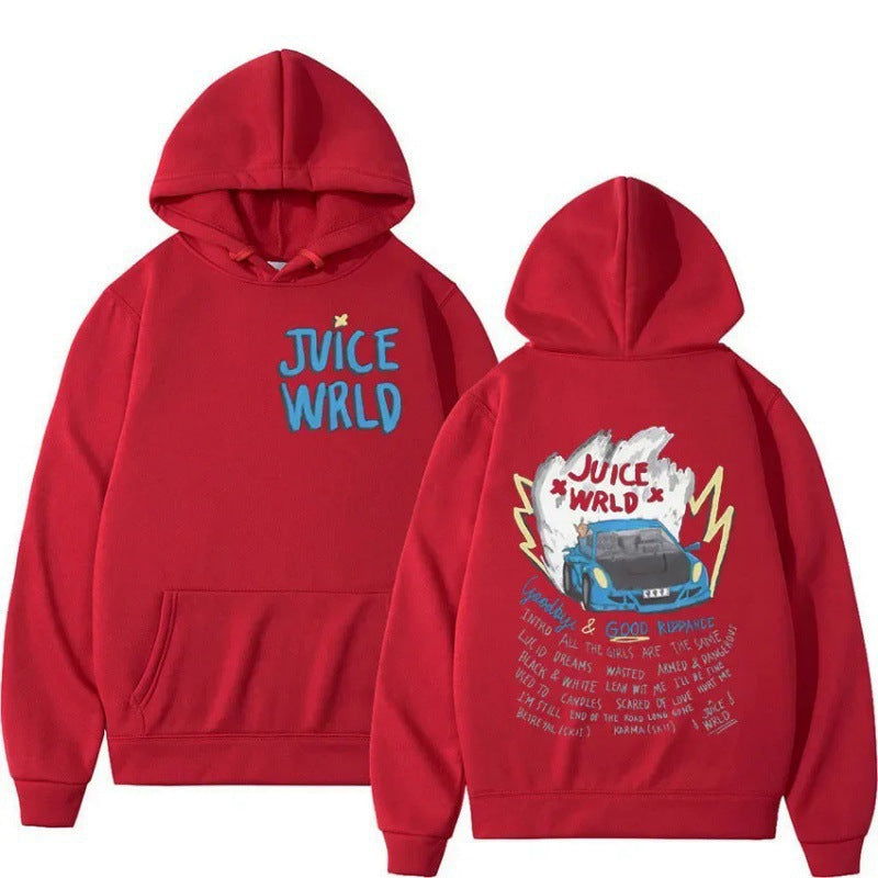 Damen Kapuzenpullover mit kreativem Grafikdesign und inspirierendem Schriftzug Drune