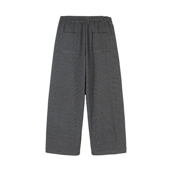 Damen Culotte-Hose mit weitem Bein, hohem Bund und feinem Streifenmuster Drune
