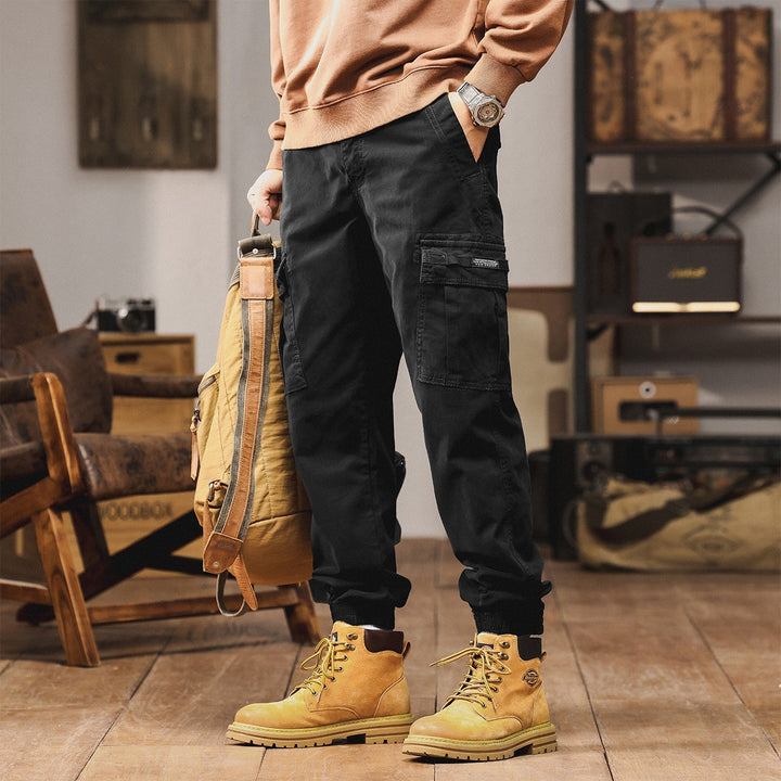 Herren Cargo-Jogginghose mit Multifunktionstaschen & elastischen Bündchen Drune