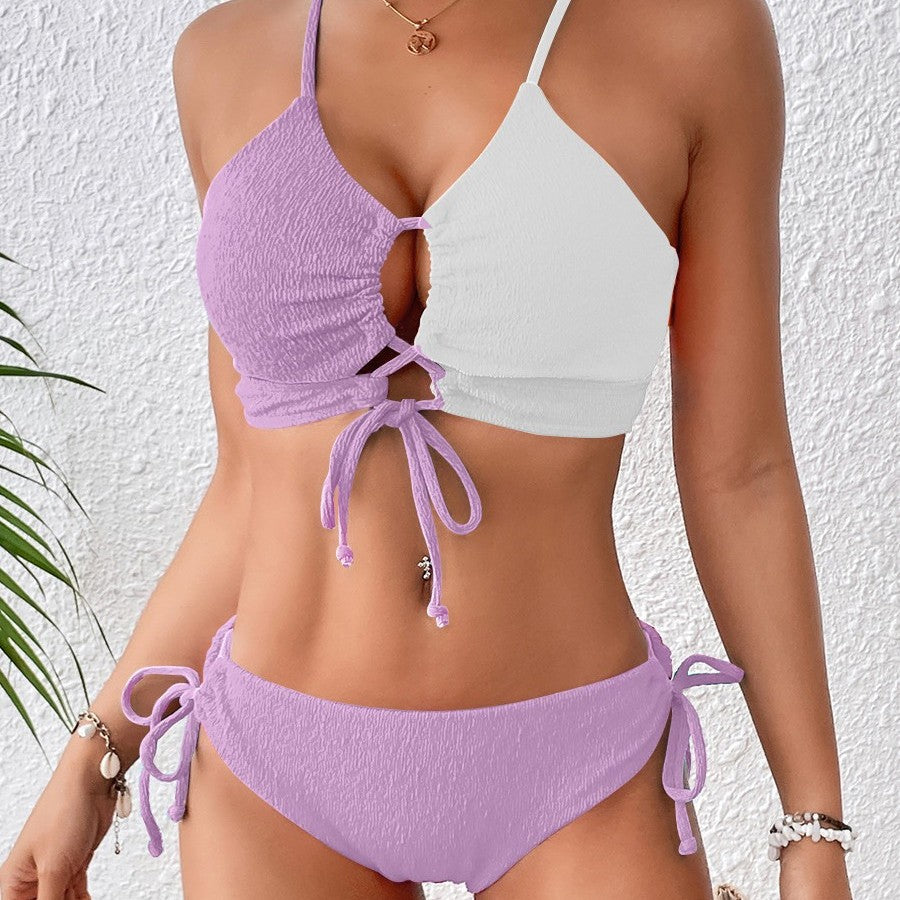 Damen Bikiniset mit verstellbarem Oberteil und modischem Cut-Out Drune