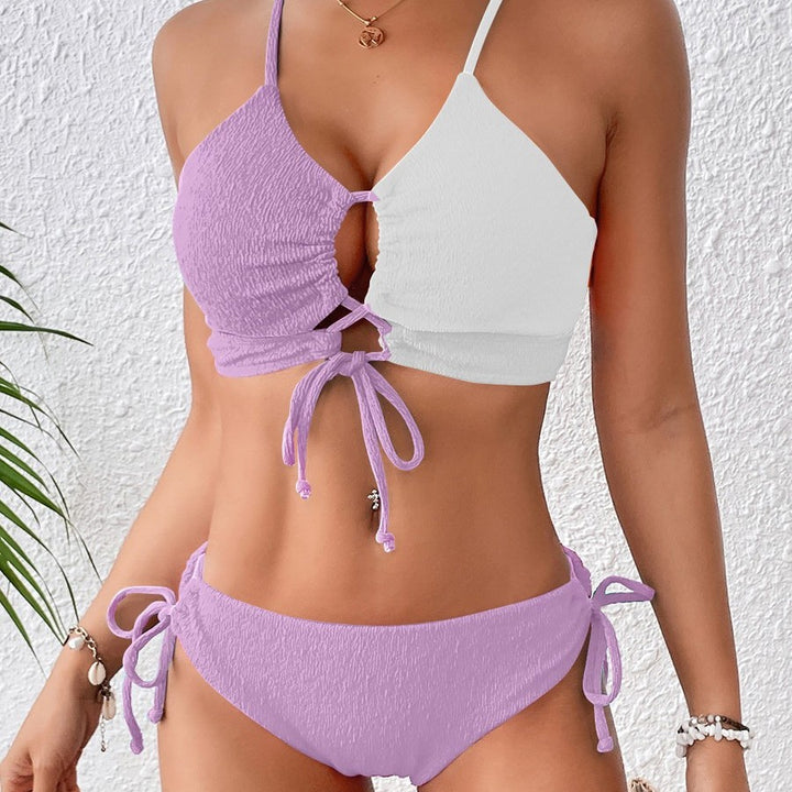 Damen Bikiniset mit verstellbarem Oberteil und modischem Cut-Out Drune