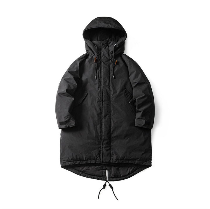 Herren Wasserdichter Thermo-Parka mit verlängerter Rückenpartie und Kapuze Drune