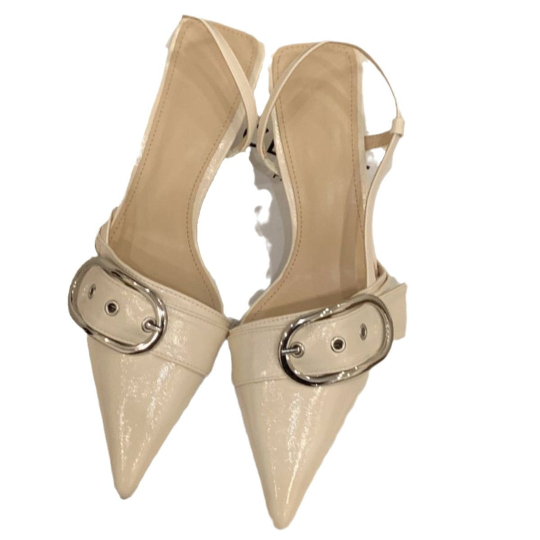 Damen Slingback-Pumps mit modischer Schnalle Drune