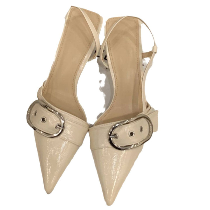 Damen Slingback-Pumps mit modischer Schnalle Drune