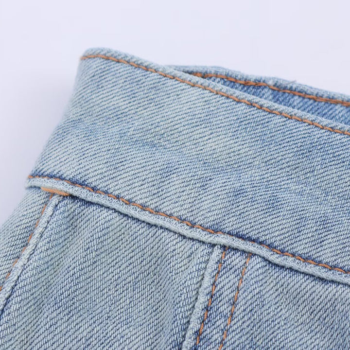 Damen weit geschnittene Jeans Drune
