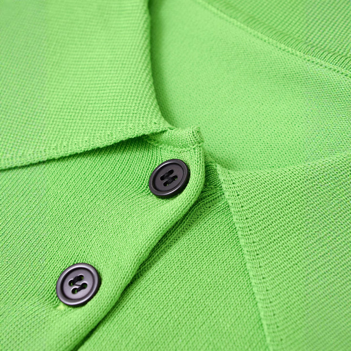 Damen Elegantes kurzärmliges Poloshirt mit klassischen Knöpfen Drune