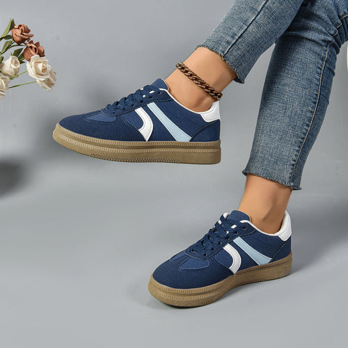 Damen Sneaker mit modischem Obermaterial und rutschfester Sohle Drune